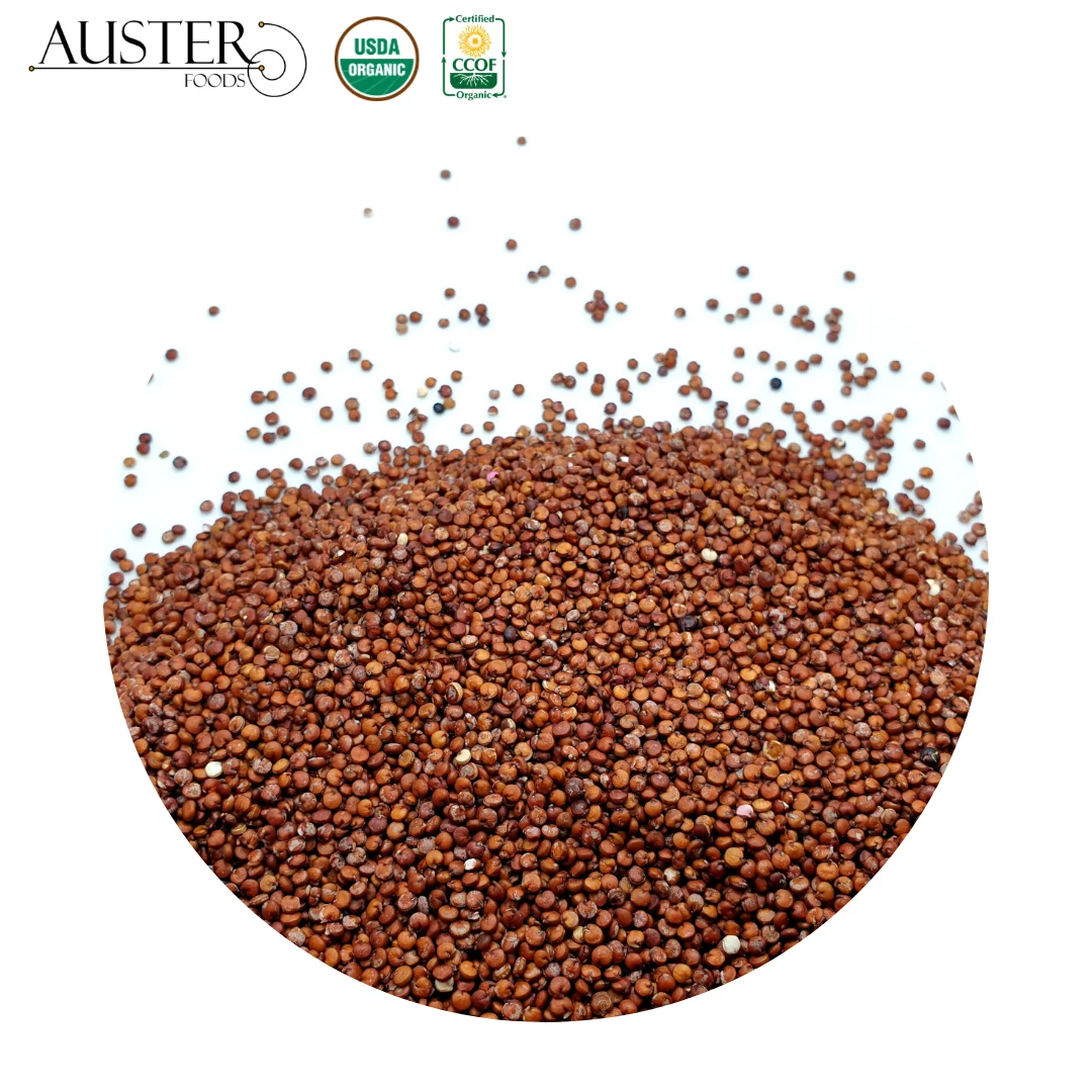 
Organic Red Quinoa Grains - Variety: Royal - Place of Origin: Bolivia 