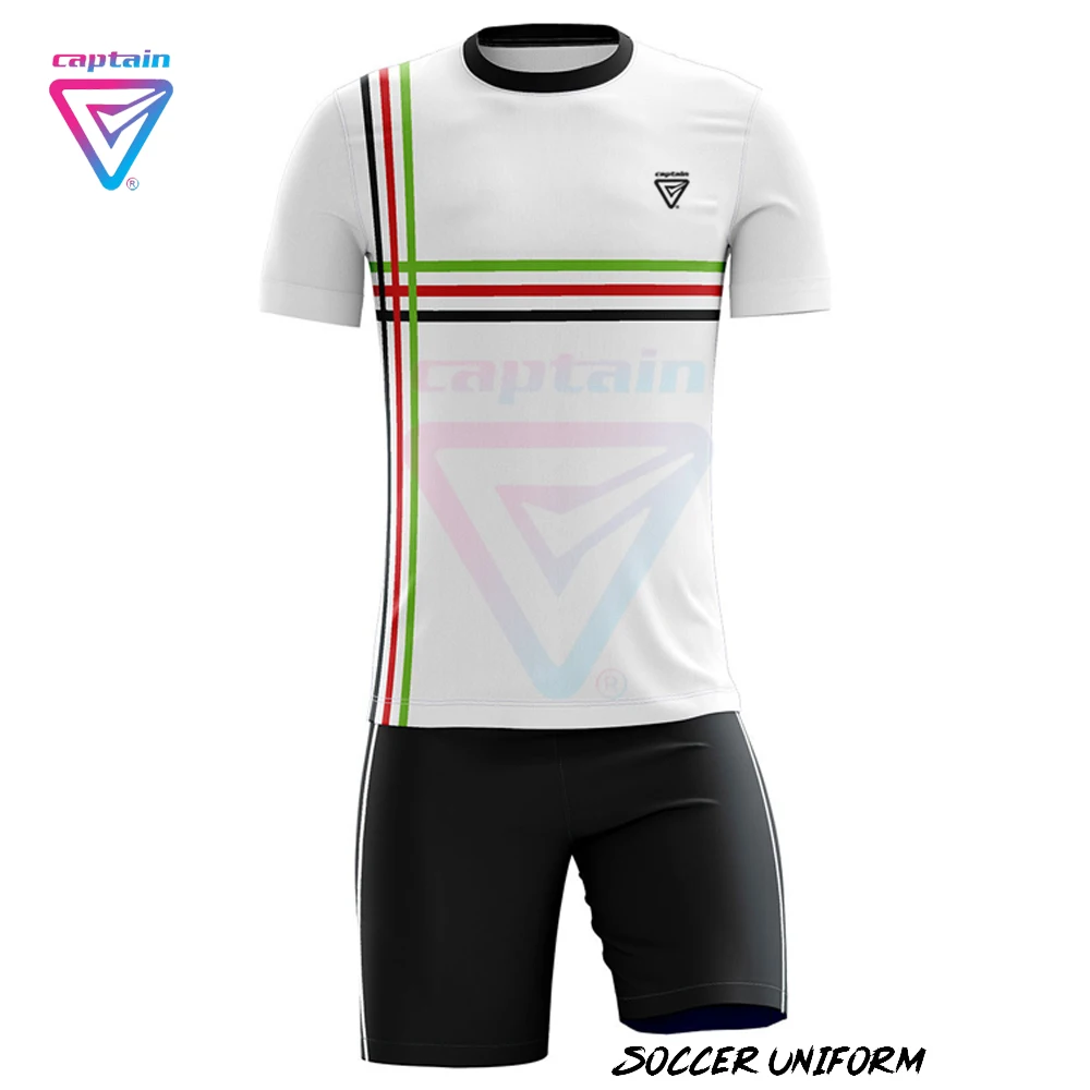  Оптовая продажа униформа футбольной команды спортивный комплект с коротким рукавом