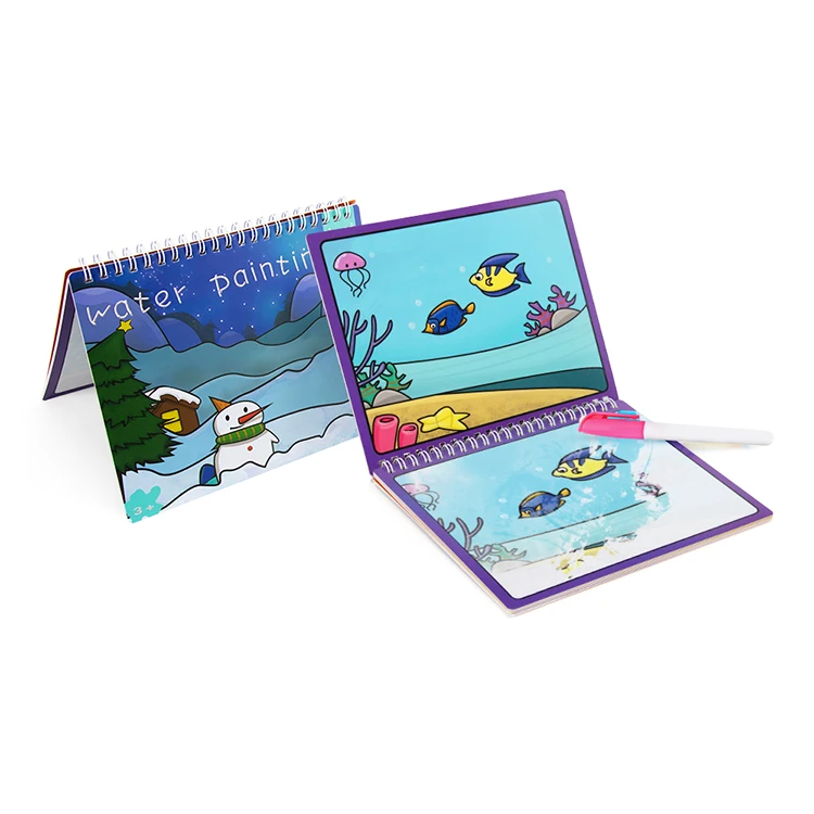 
Hot Selling Reusable Coloring Doodle Drawing Coloring Printable Book With Pen  (1600075105742)