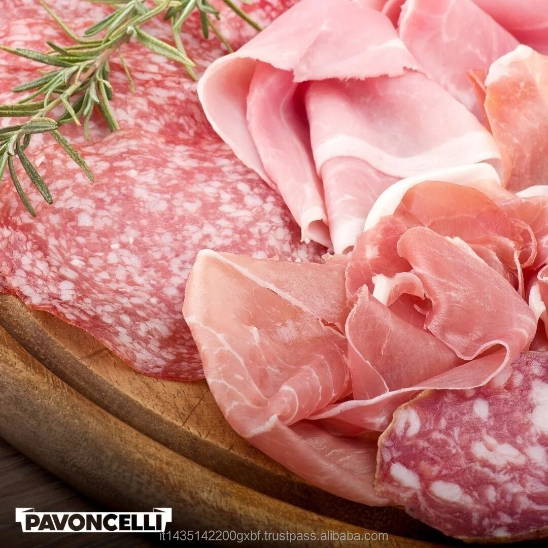 FIRST CHOICE ITALIAN SMOKED COOKED HAM PROSCIUTTO COTTO PRAGOTTO kg 8.5  | gluten free pork meat | premium Italy sup