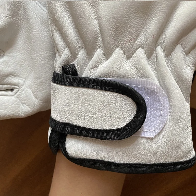 
Top grain goatskin sheepskin fully lined driver leather gloves 