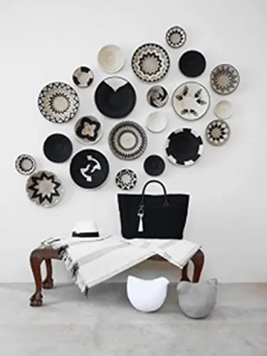 New collection 2022 Seagrass wall decoration - Basket / pattern 20 / handmade decorative accents / dongdoexport