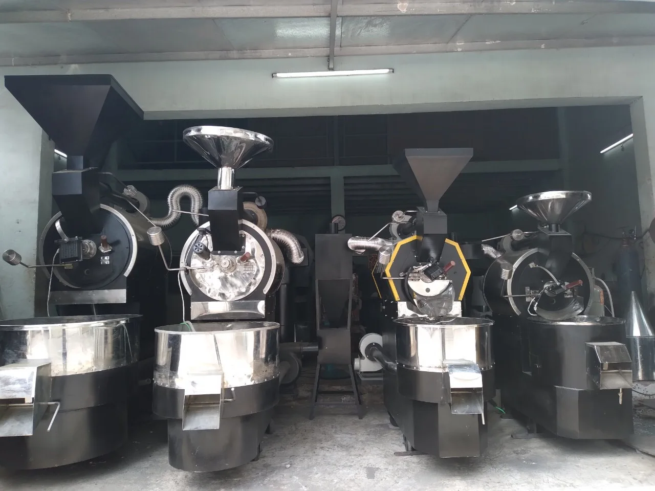 Stainless Steel Full Size Coffee Roasting Roaster Machine 5kg to 120 kg