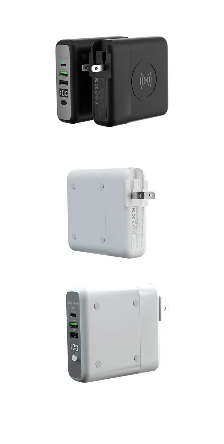 JMPB0029 Power Bank 8000mAh Wireless Magnetic with Fast Wall Charging 3-in-1 for Mobile