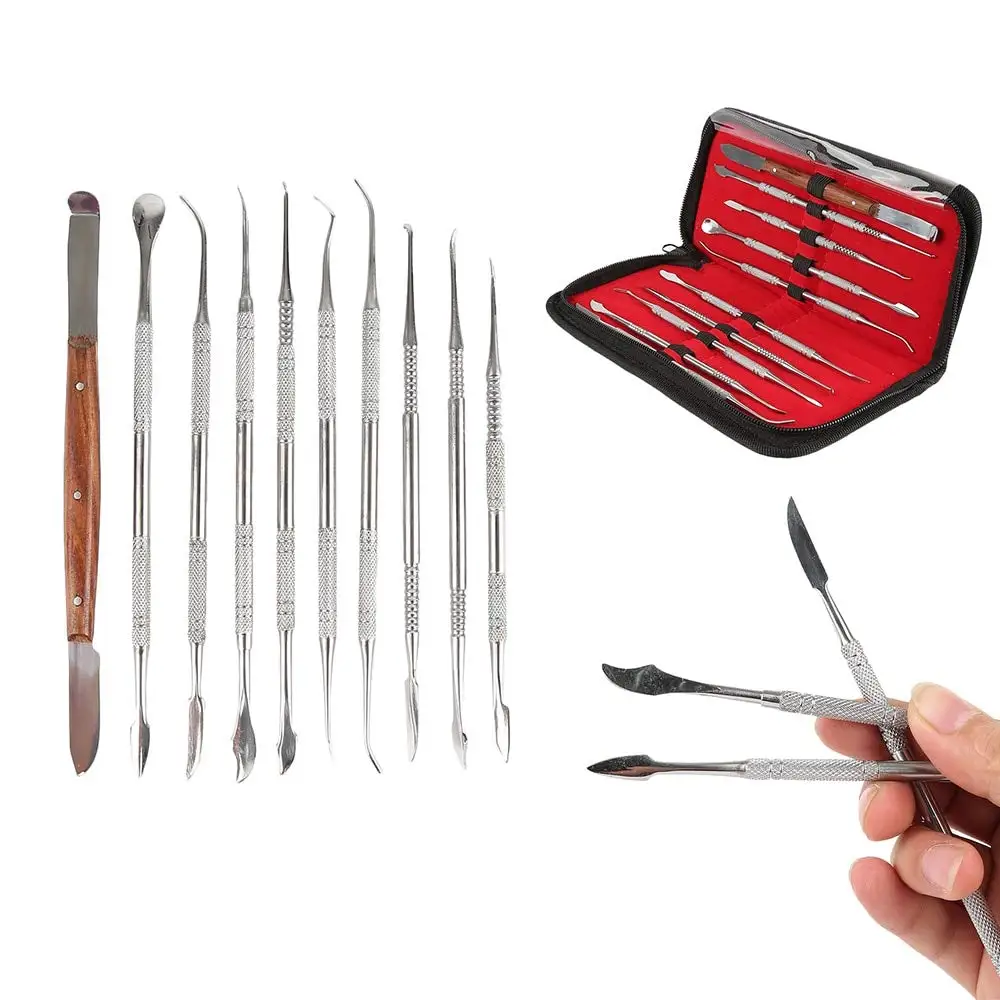 Оптовая цена низкое количество 10 шт. инструменты для резьбы по стоматологии из нержавеющей