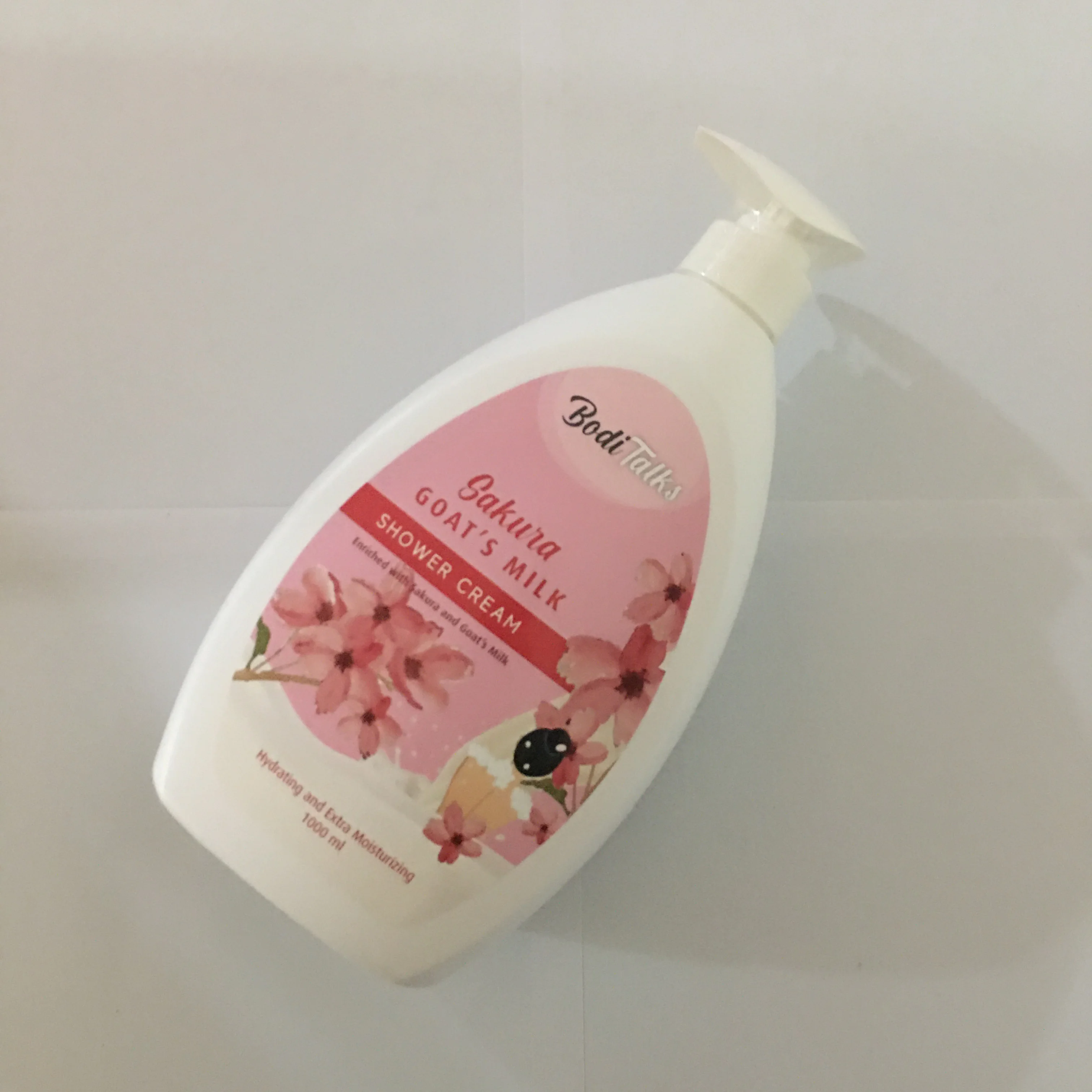  Крем для душа BODITALKS Sakura из козьего молока 1 литр жидкий крем подходит всех возрастов