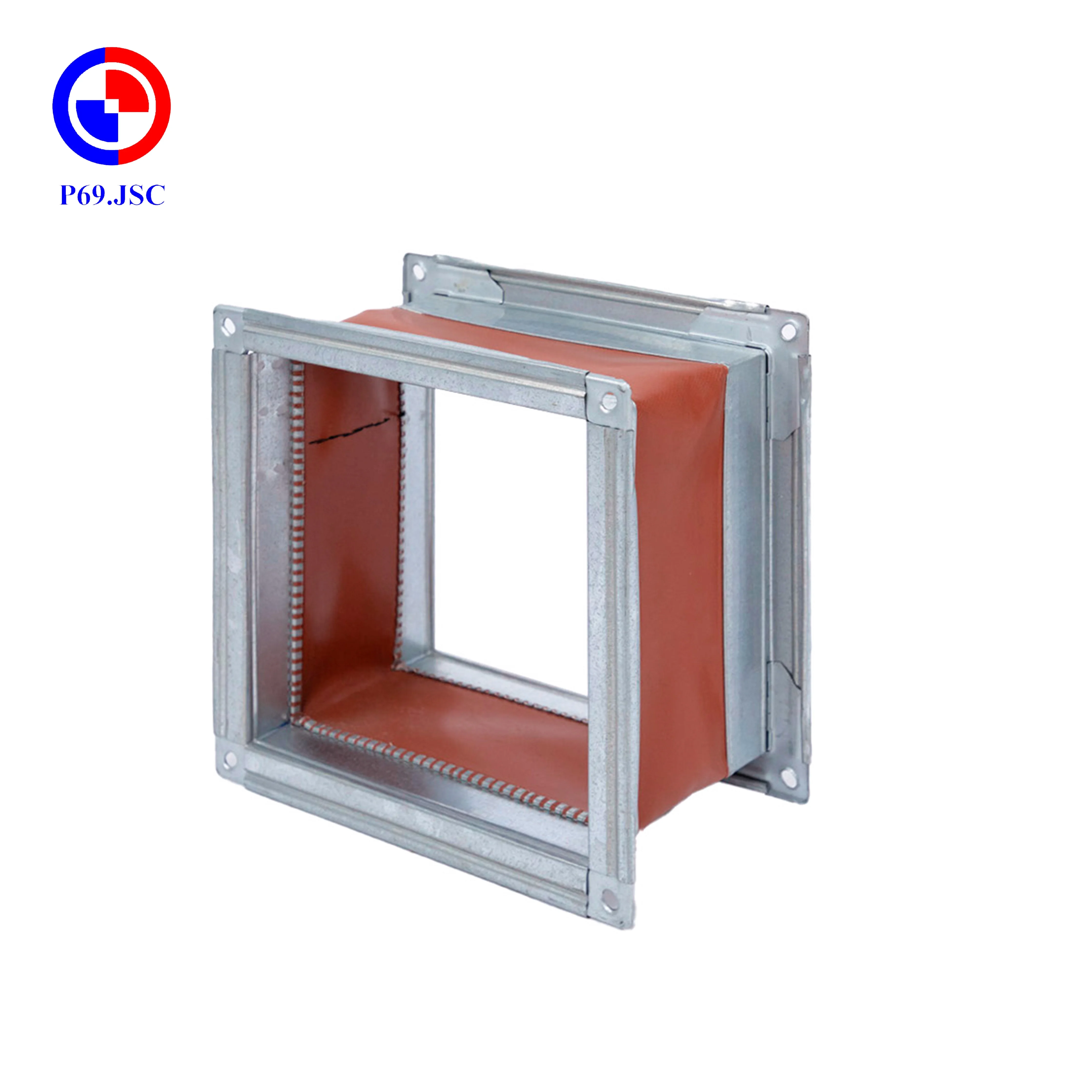 Fire-Resistant Increase Stability Flexible High Quality OEM Canvas Polyester Glass Fiber DUCT COUPLINGS Square Duct Tape PVC P69