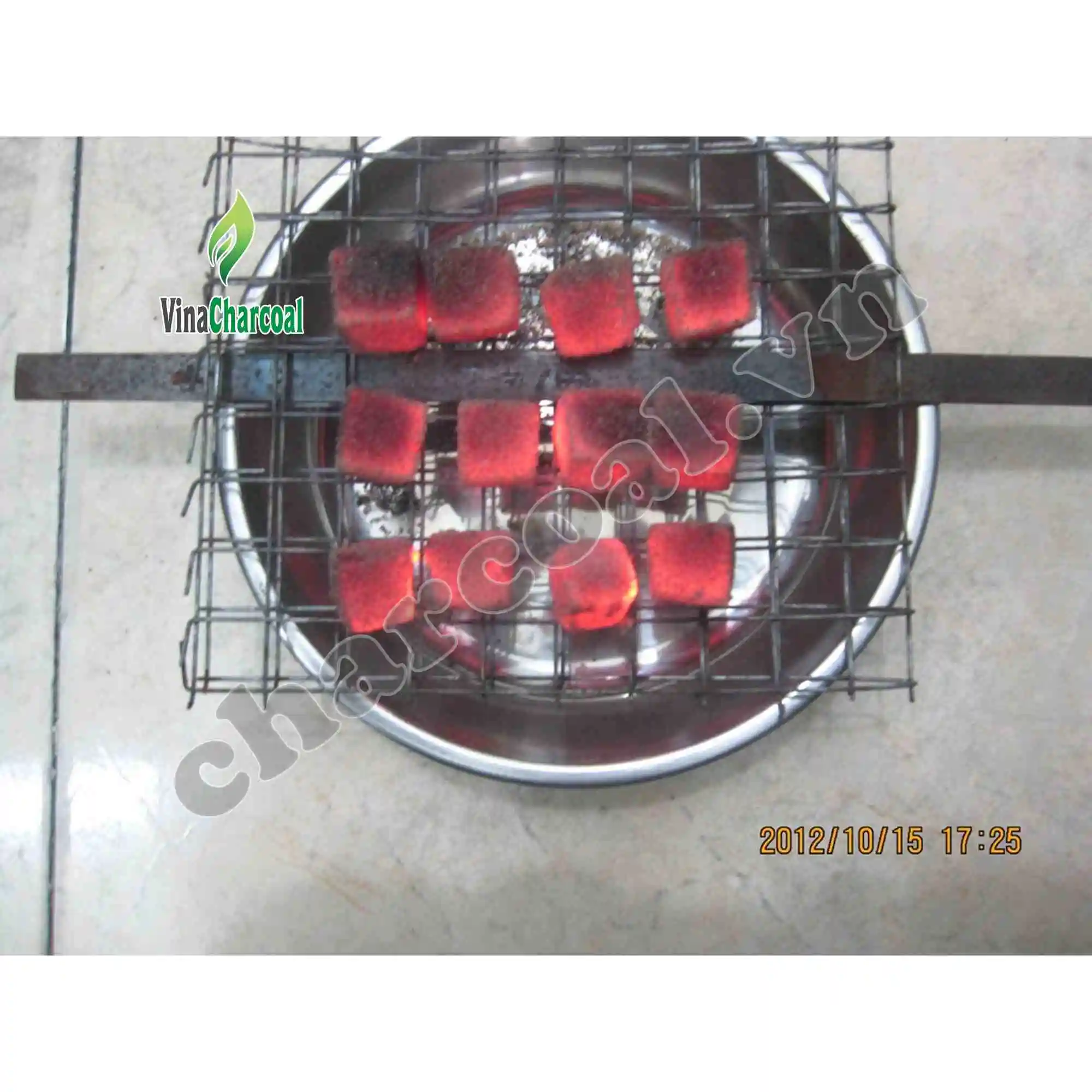 High calorific value 100% natural Coconut shell charcoal for hookah shisha