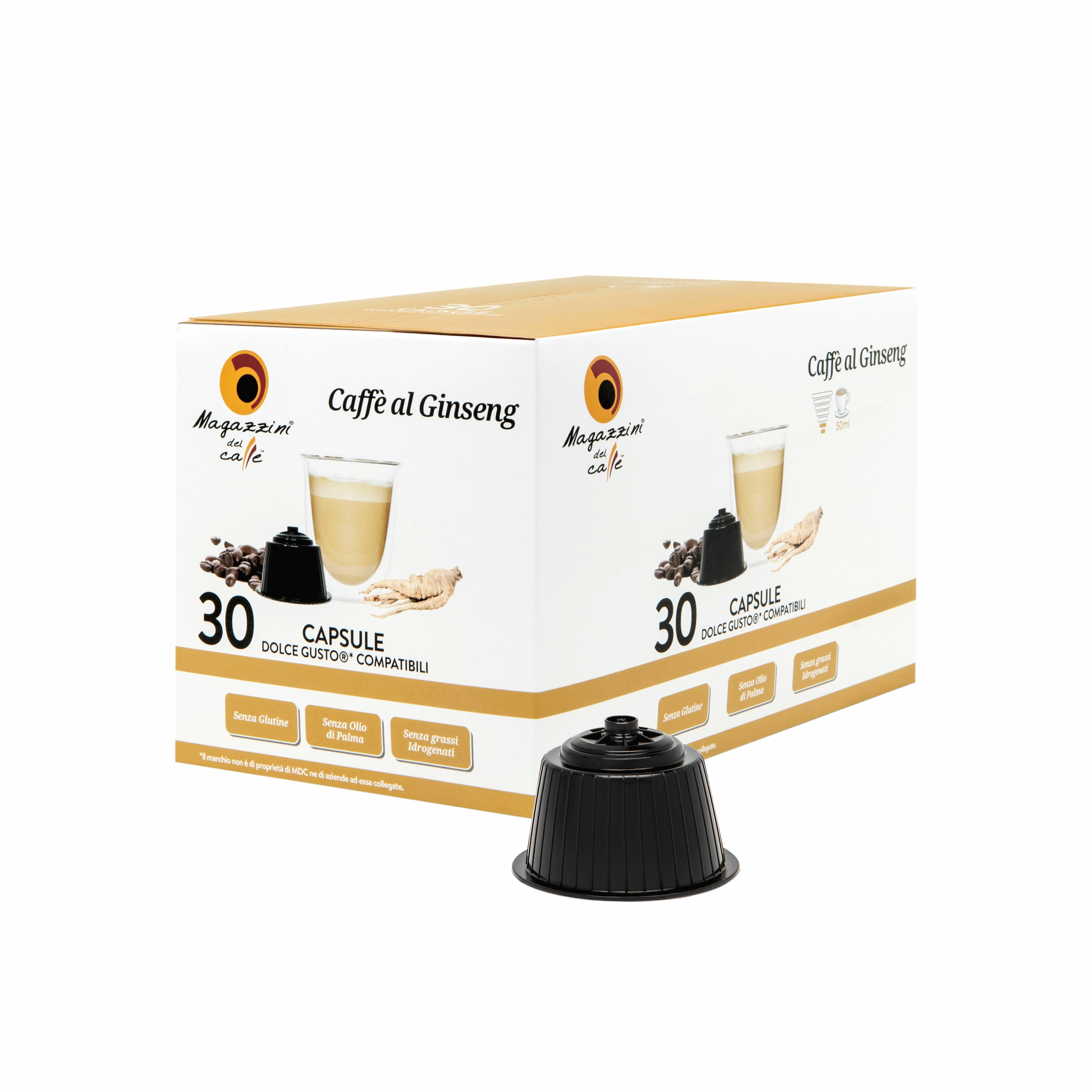 
Italian Ginseng Dolce Gusto* compatible coffee capsules- 30 cps box 