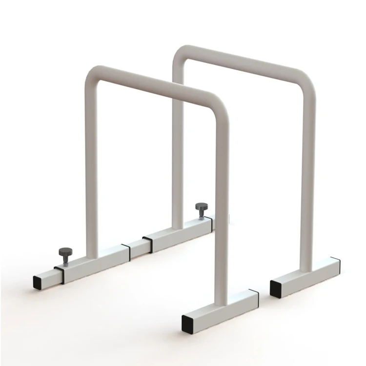 Floor standing push-up dip bars all steel with anti-slip coating, push up stand bar