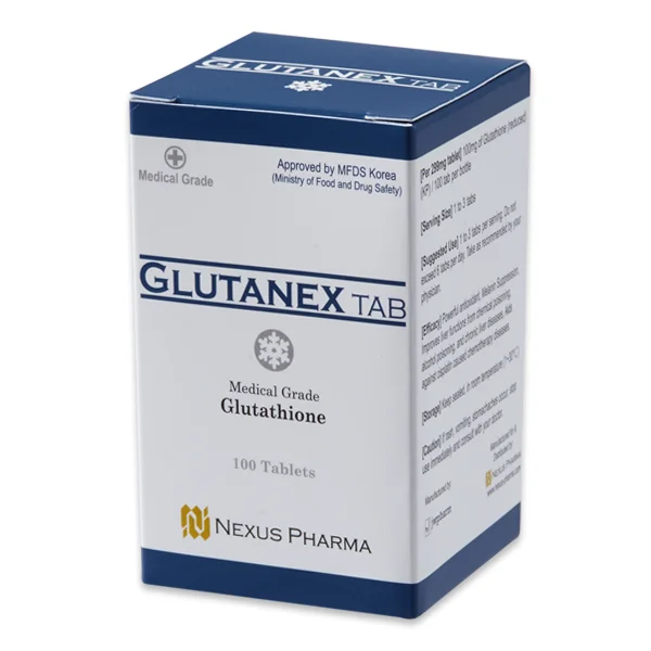 Таблетка Glutanex для отбеливания кожи и детоксикации печени