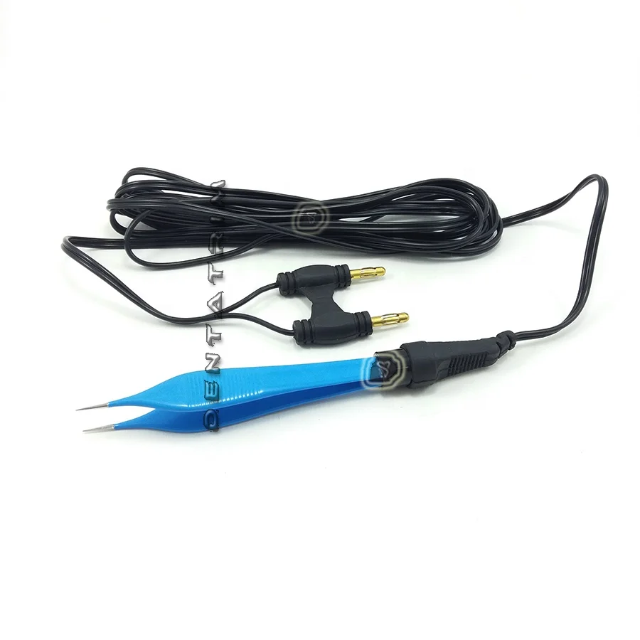 Disposable Adson Bipolar Forceps with Cord 0.5 mm Tip Single Use Electrosurgical Instruments