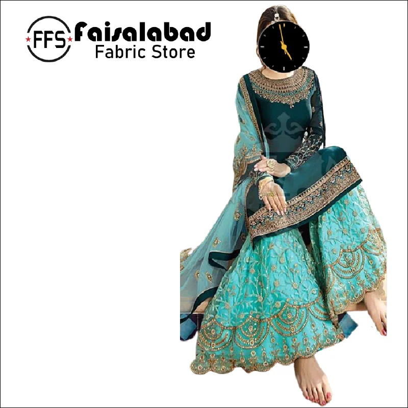 
 Индийское платье для свадьбы, шифоновое готовое платье с вышивкой, ИД Дизайнерский Костюм с сеткой дупатта для женщин  