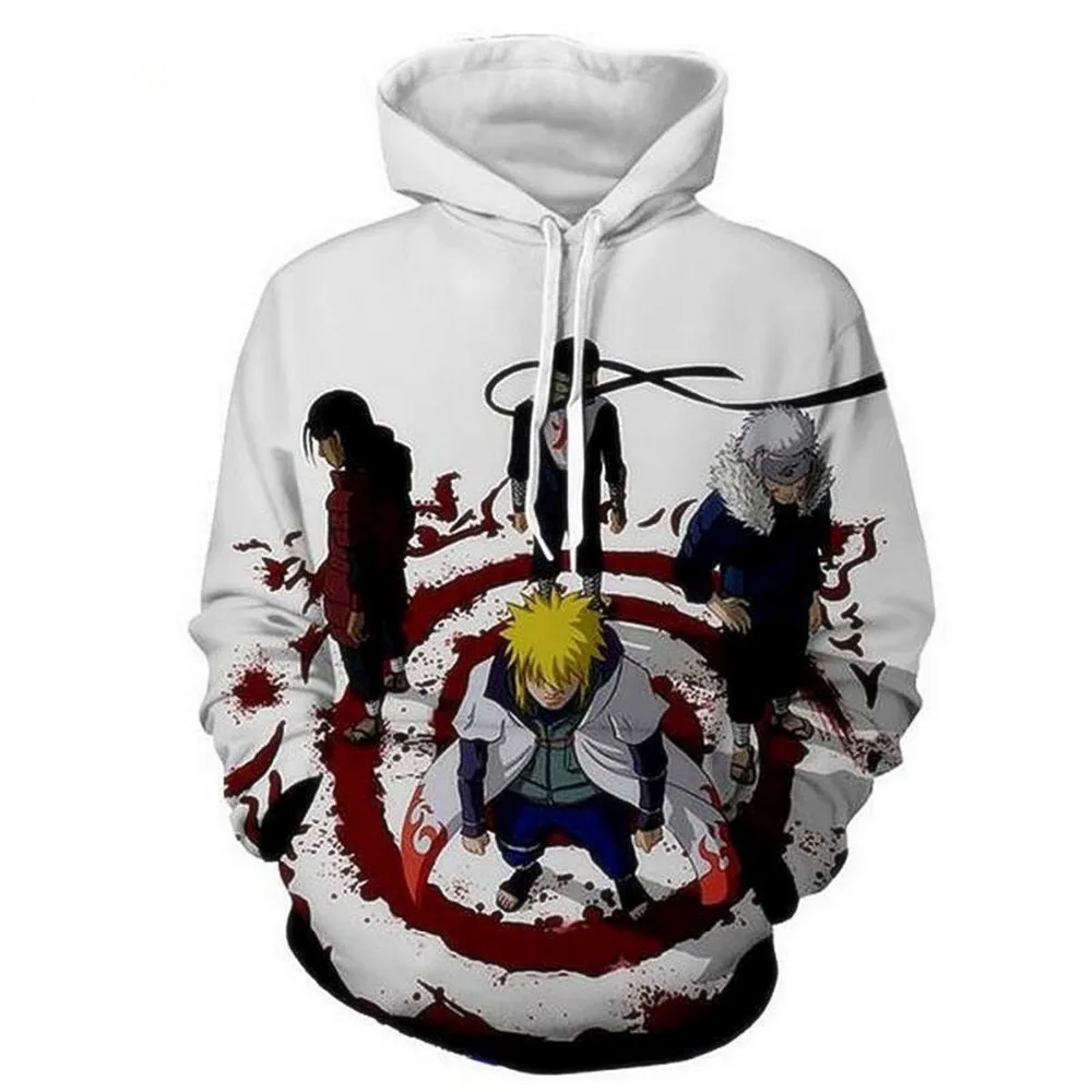 
Fashion Naruto 3D print Hoodies Men Sweatshirt Boys Tracksuit Anime Hoodies 