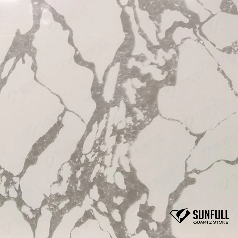  interior wall artificial white quartz