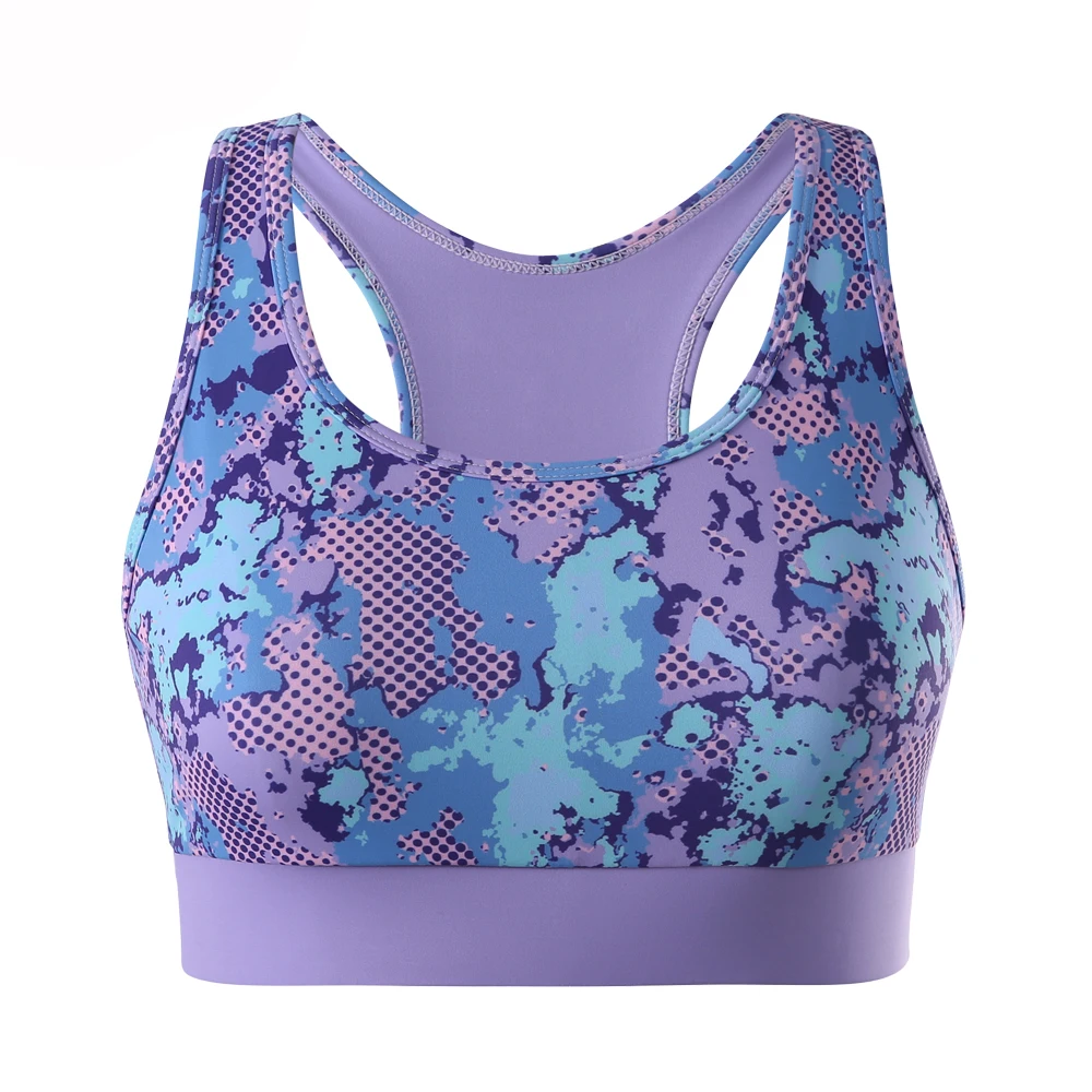 Private Label Activewear Sublimated Fitness Custom Made High Support Seamless Sports Bra Sports Bra