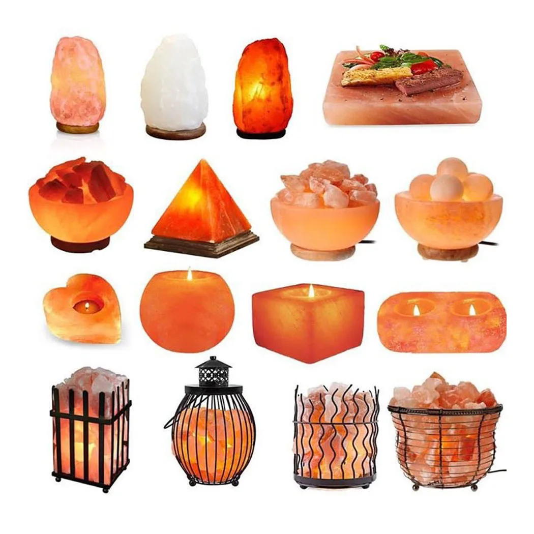 2024 by IMPEX PAKISTAN Natural Crystal Himalayan Salt Lamp Carved Pink Rock Stone Decoration with Dimmer Switch
