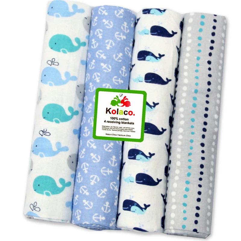 EVERYSTEP 4pcs/set Babies Blanket Knit Baby Wrap Blanket 102X76cm Swaddle Baby Bath Towel