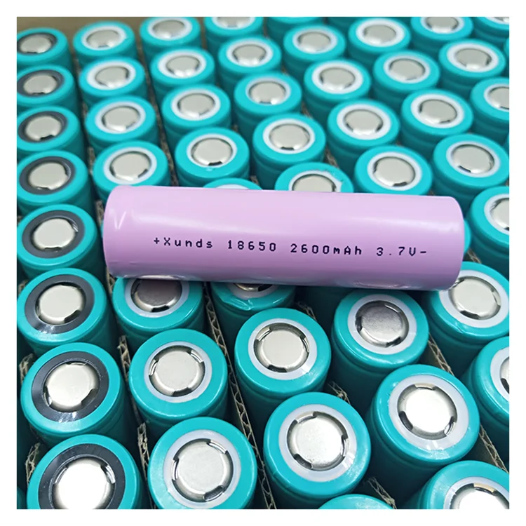 Rechargeable Lithium Battery Cell   3.7v li ion Battery 2600mah Cylindrical 18650 for flashlight