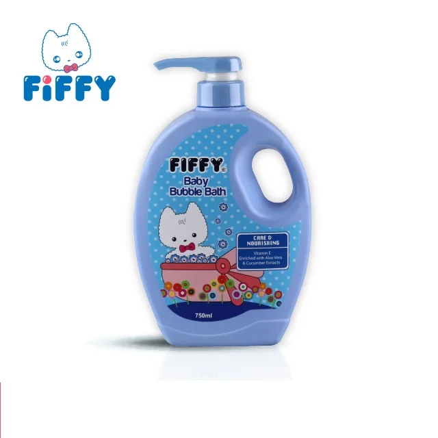  * Экономичная упаковка FIFFY Baby shower гель для детского душа мытья тела пузырьки ванны без парабенов с алоэ вера-750 мл x 2