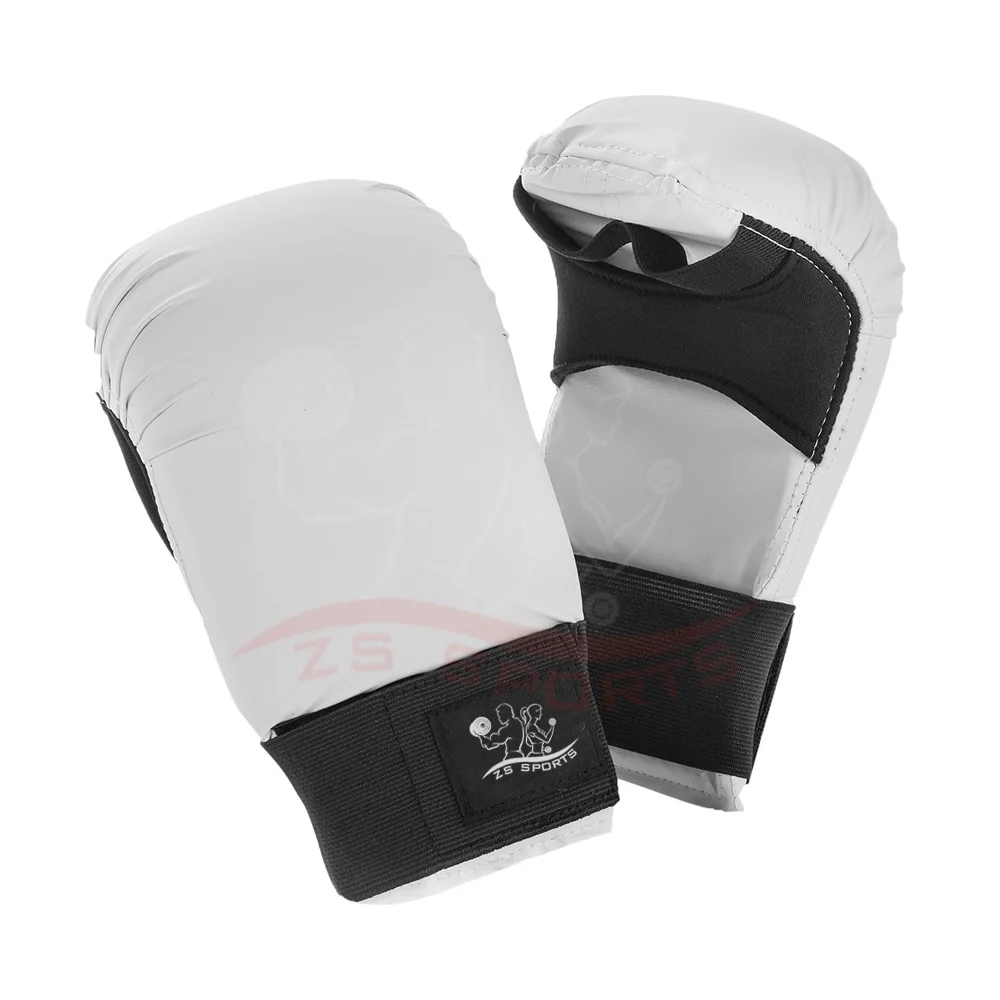 
Online Sale PU Leather Karate Training Mitts In Solid Color 