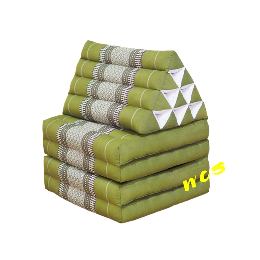 Thai Triangle Pillow Seat Cushions Genuine Made In Thailand High Quality Craftsmanship 4 Fold Type