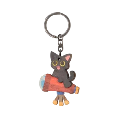 Cute Cat Kitten Telescope Wood Keychain Souvenirs
