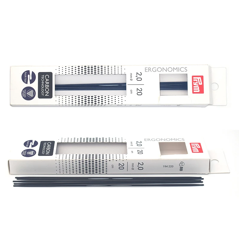 Prym Ergonomics Carbon Double-pointed Knitting Needles Pin Kits 20 cm - 2 mm for Yarn