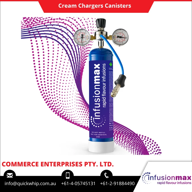 
New Innovative N2O Filled InfusionMax Whipped Cream Chargers 580g at Best Market Price 