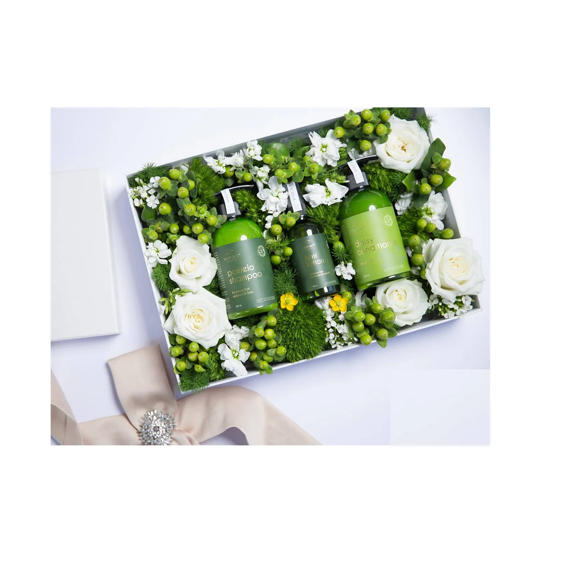 
 Набор из 3 продуктов для выпадения волос VIJULLY (Combo Vi Jully)-лучший частный бренд для ухода за волосами помогает восстановить сухие, ломкие волосы  