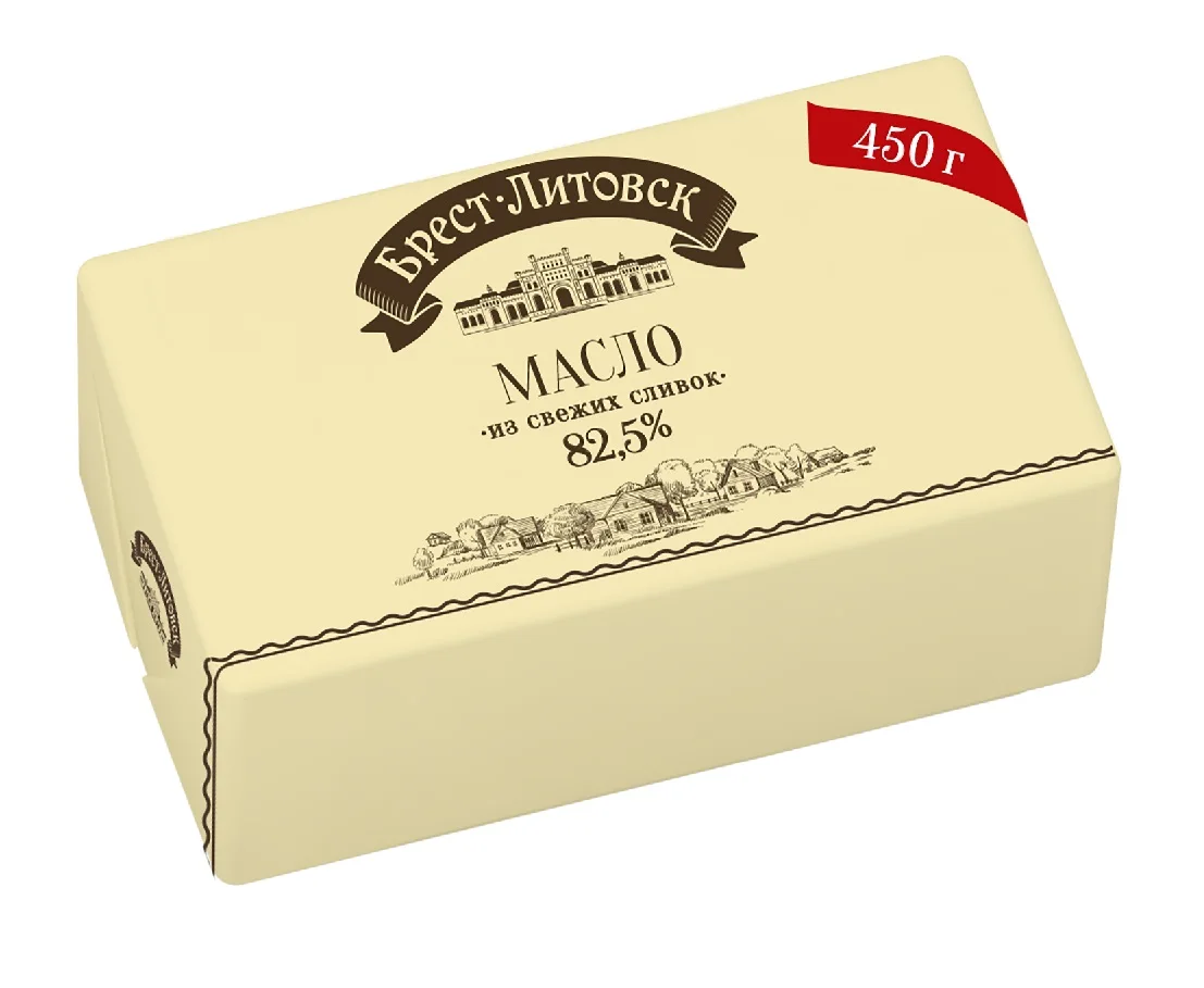 Масляный крем, масляная фракция жира 82.5%