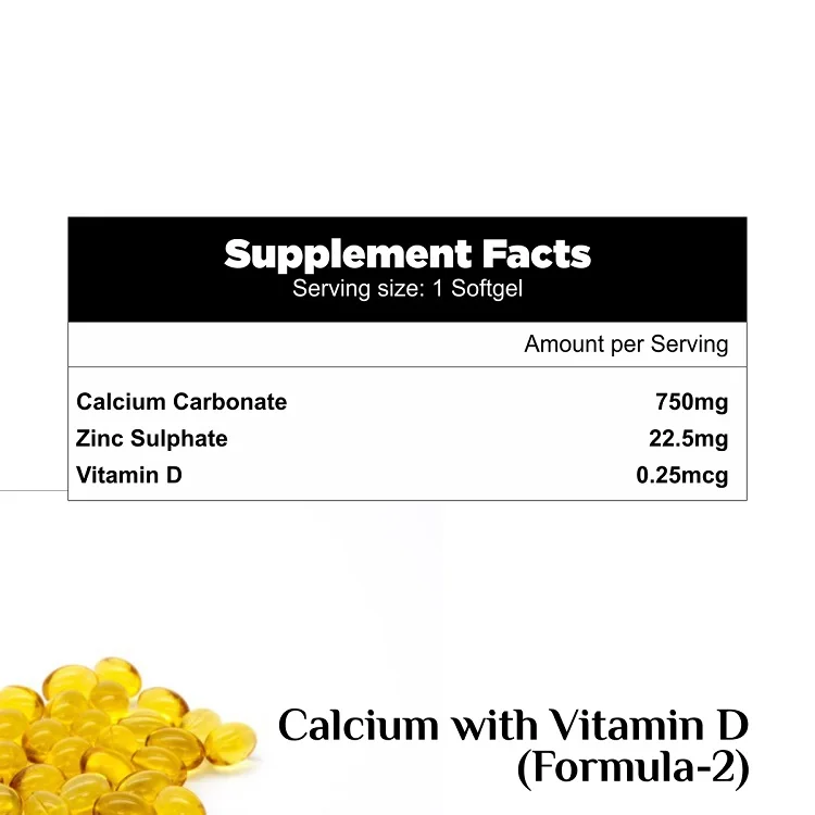 Superior Quality Dietary Supplement Calcium + Vitamin D3 Softgel from Trusted Supplier at Wholesale Price