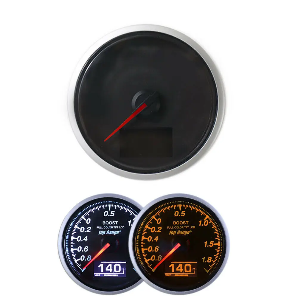 Custom OBD2 RGB 2in1 Boost 1-2 Bar & Voltage Gauge compatible with Mini Cooper R56 R57 R60 2013