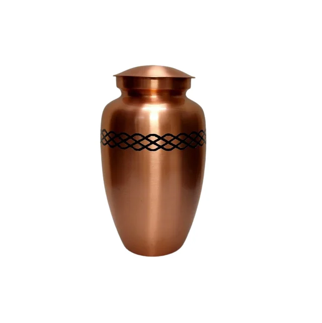 American and European Etched Customize Cremation Urns Handmade Copper Cremation Urns For Adults Cremation Urns for Human Ashes