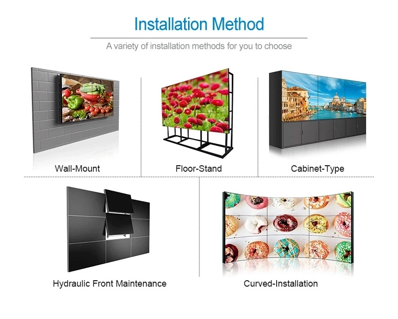 Недорогая Ультра узкая внутренняя 4K LCD видеопанель рекламный