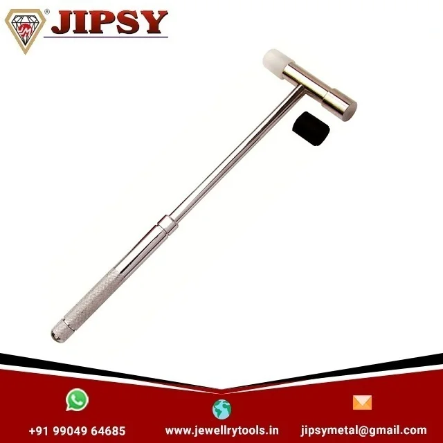 Ball Peen Type Chasing Jewelry Hammer with Wooden Handle Satin Finish Goldsmith jewelry Making Tool
