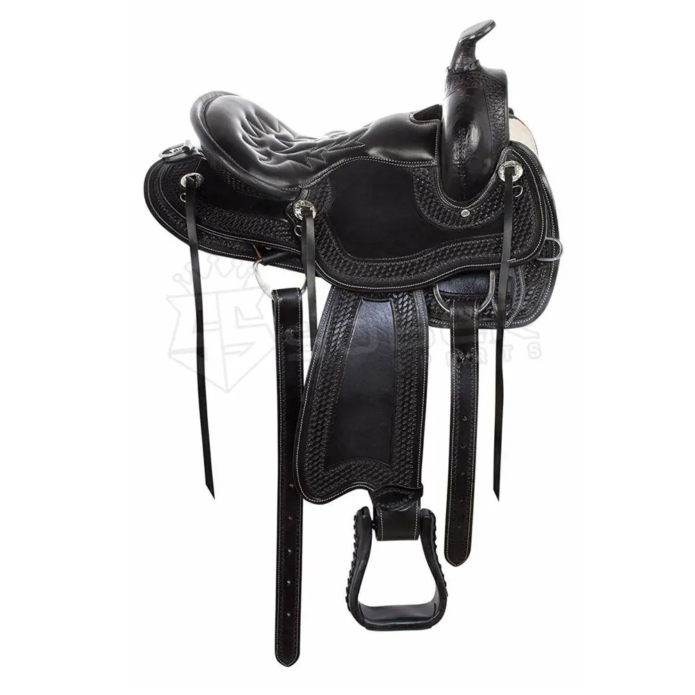 Top Quality Soft Leather Horse Saddle Riding Saddle Set  Seat racing Horse Saddles