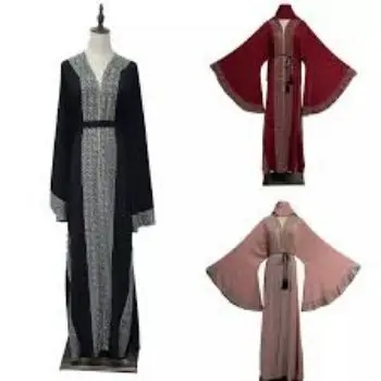 New Style Women Butterfly Balloon Style Imported Premium Soft Arabian Kaftan Abaya Burqa with Hijab Best Wholesale Price