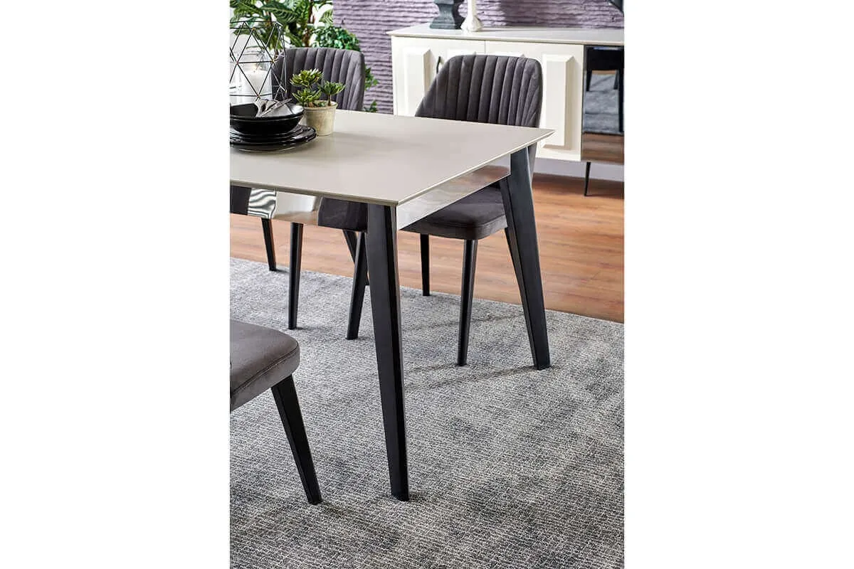 Modern Dining Room New Modern Foshan Style Dining Room Furniture Set Table Chairs Console Cabinet Dining room sets, o(iDER AKiK)