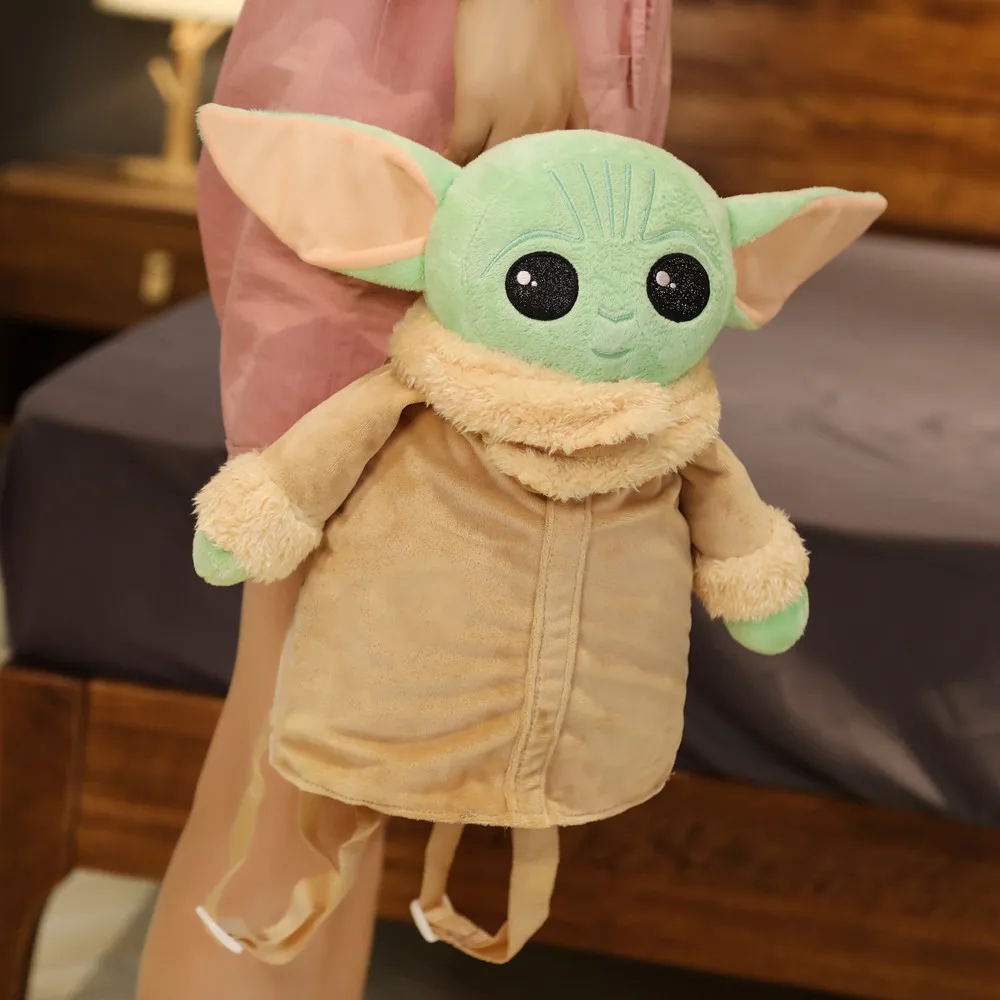 High Quality Kid Adult Stuffed Animal Doll Baby Yoda Plush Toy Backpack Bag Soft Baby Yoda Plush Backpack