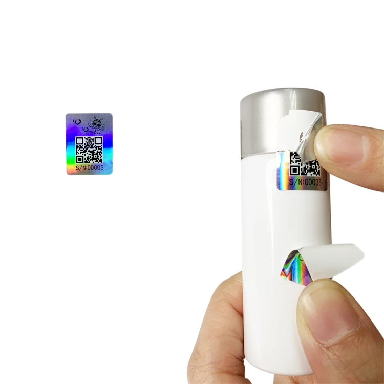 
Custom vinyl holographic stickers label print 