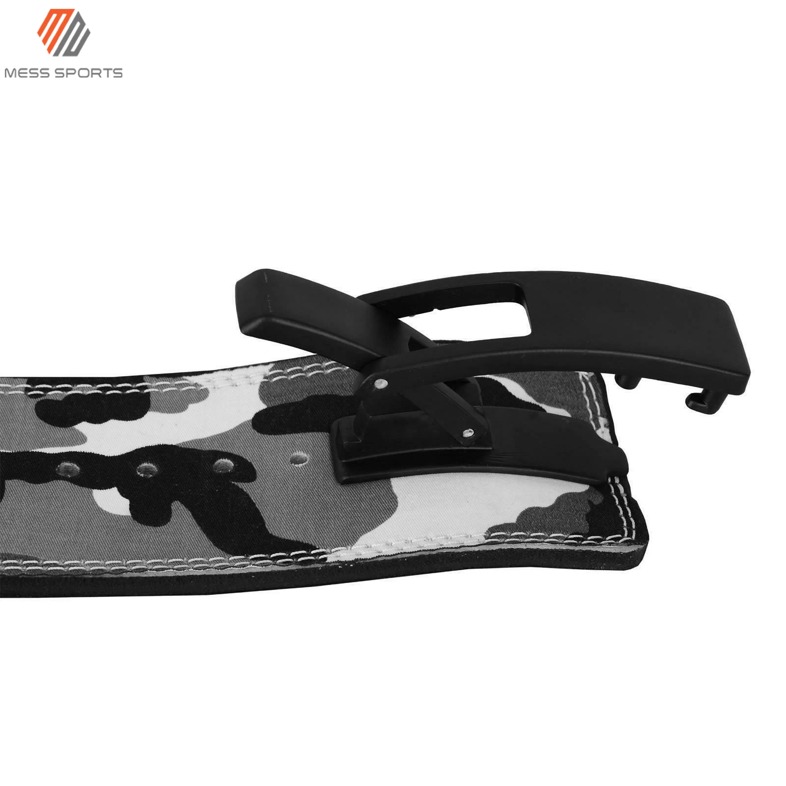 Cheap Men Comfortable Camo Style Powerlifting PU Leather Gym Lever Squat And Dead Lifting Workout Leather Belts