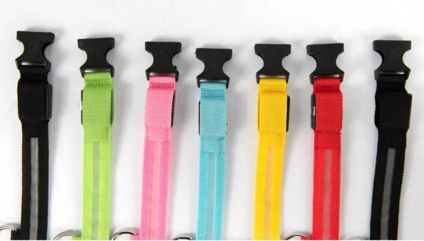 The hot sale flashing lights elastic light up led cat dog Collar USB rechargeable Collars