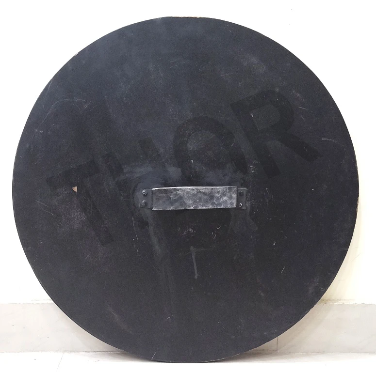 White Red Armor Shield  Captain Round Shield Leather Grip Wall Decor Shield