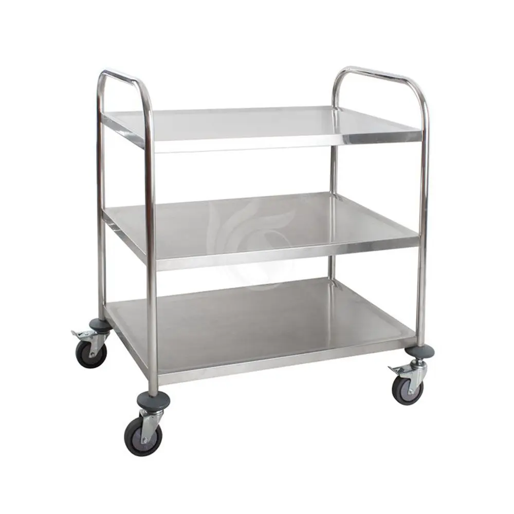 3 layers Bakery Equipment Stainless Steel Trolley Catering Equipment