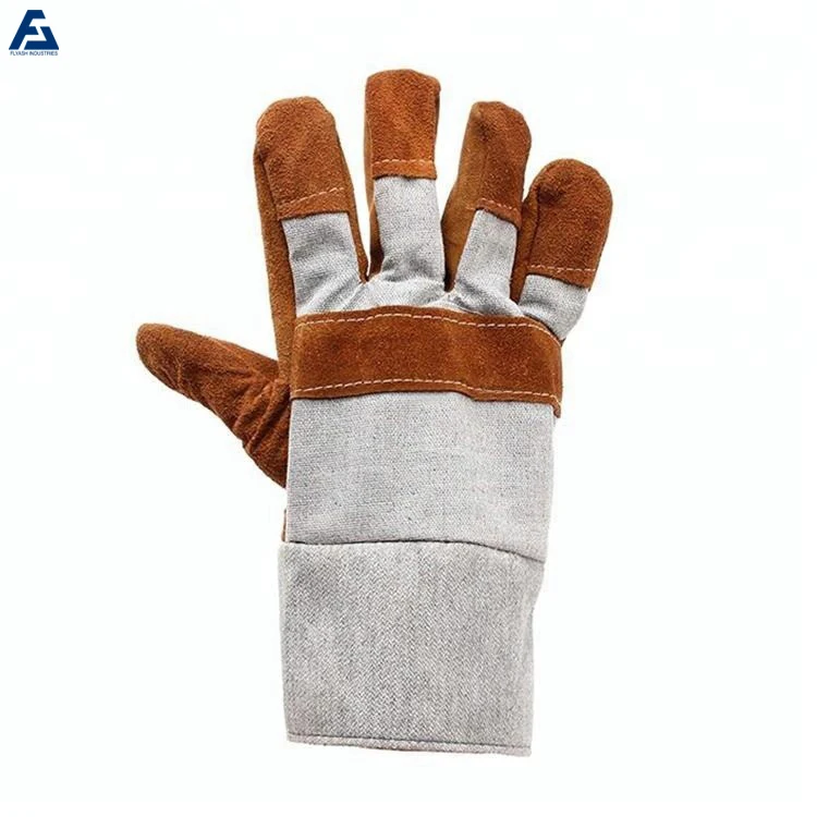 Hot selling cowhide leather working gloves safety gloves Wholesale Safety Gloves