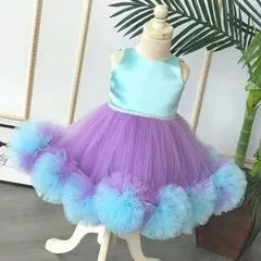 Very beautiful 1-10 years girl and Taffeta and net/sateen work ball frock available for 4 amazing color by m creation