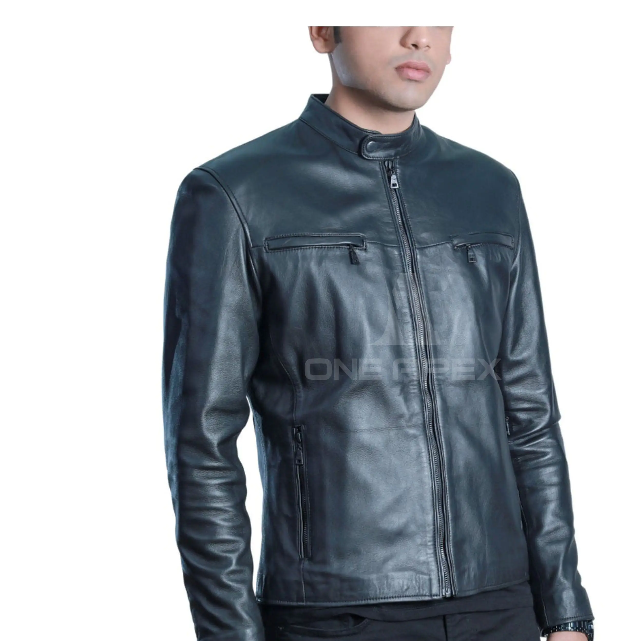 Outdoor Casual Leather Jacket Eco-friendly & Plus size Leather Jacket For men 100% Genuine Leather Jacket