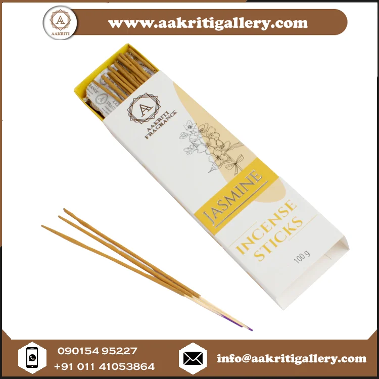 Standard Quality Home Fragrance Jasmine Incense Sticks for Meditation Healing Available at Affordable Price
