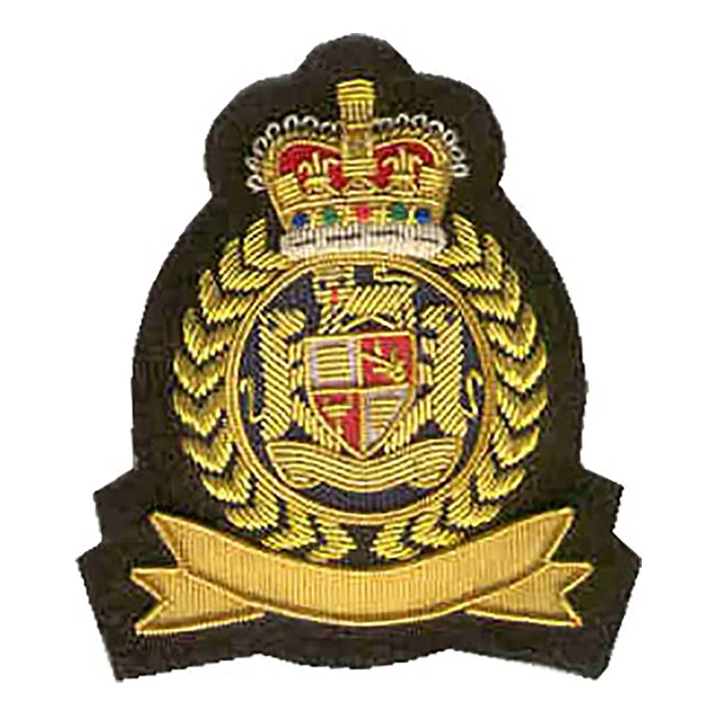 Hand Embroidered Bullion and Wire Blazer Badge Masonic Badges High Quality Top Selling Custom Made Custom Logo Printing Magnetic